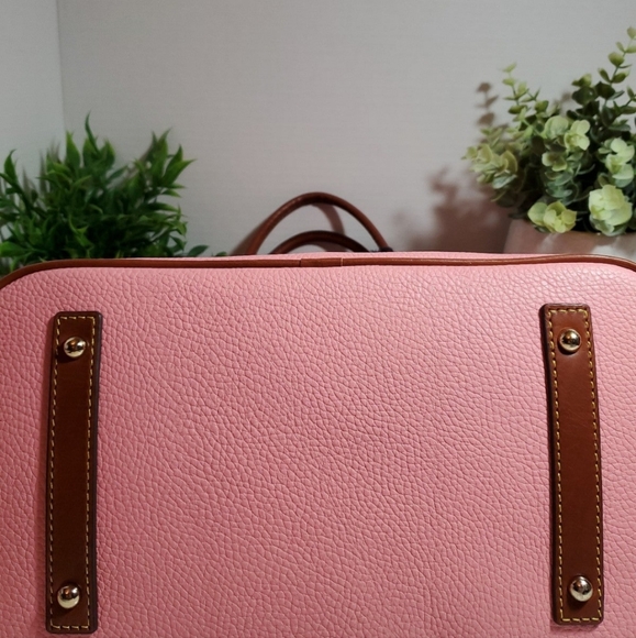 Dooney & Bourke Pebble Grain Large Domed Satchel /BPEBC1955 QLkR pale pink - Picture 10 of 11